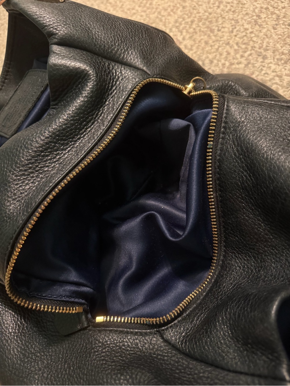 Coach Black Pebbled Leather Shoulder Bag - Picture 10 of 12